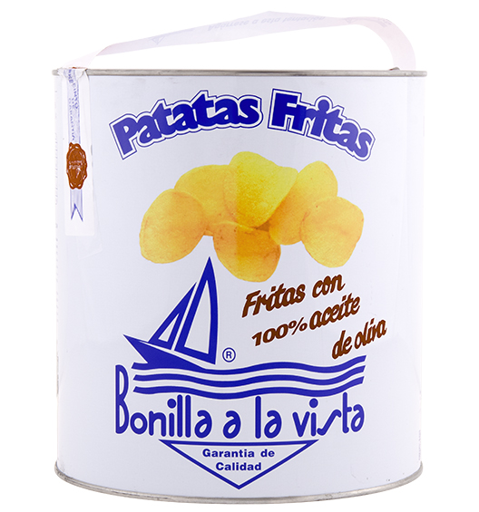 Kartoffelchips mit Meersalz - Dose